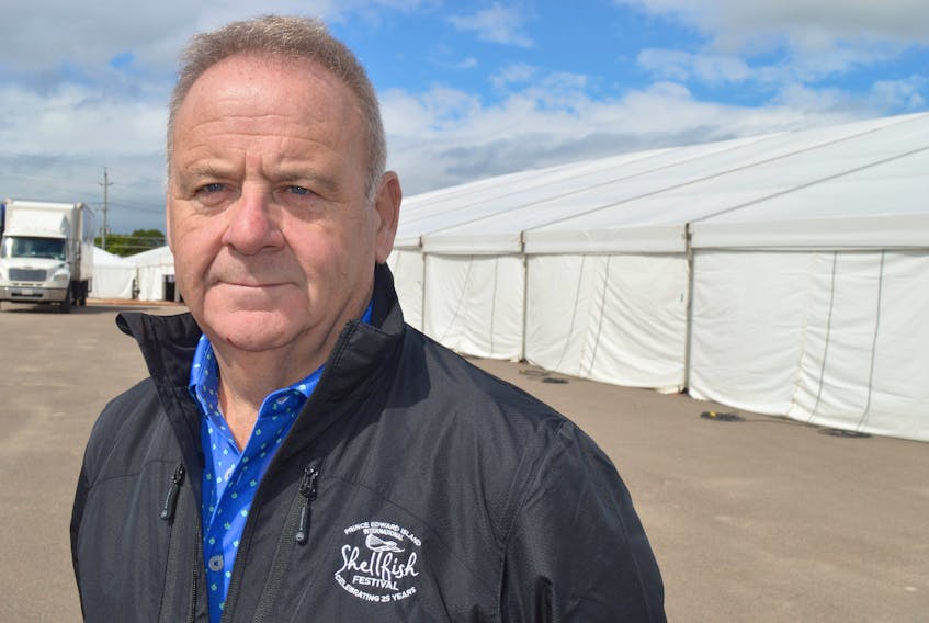 Only five days after the big tent for the P.E.I. International Shellfish Festival went up, it was coming down on Sept. 14 as Liam Dolan, founder and chair, made the decision with his board to cancel the event scheduled for this weekend due to the rising number of COVID-19 cases.