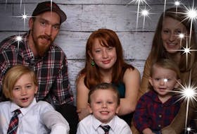 Amherst family R.J. Sears, 30, Michelle Robertson, 28, and children Madison, 11 (centre); Ryder, 8; Jaxson, 4; and C.J., 3, were killed in a fire Sunday, Sept. 12, in Cumberland County.