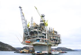 Canada-Newfoundland and Labrador Offshore Petroleum Board reported a near miss aboard the Hebron platform on Sept. 14. 