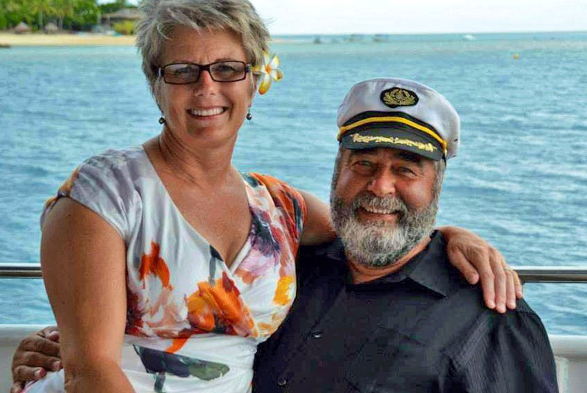  Peter and Sharon White-Robinson aboard Kahu, their former luxury yacht which was raided by British police.