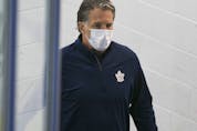 Maple Leafs president Brendan Shanahan at training camp in Toronto on July 13, 2020.  