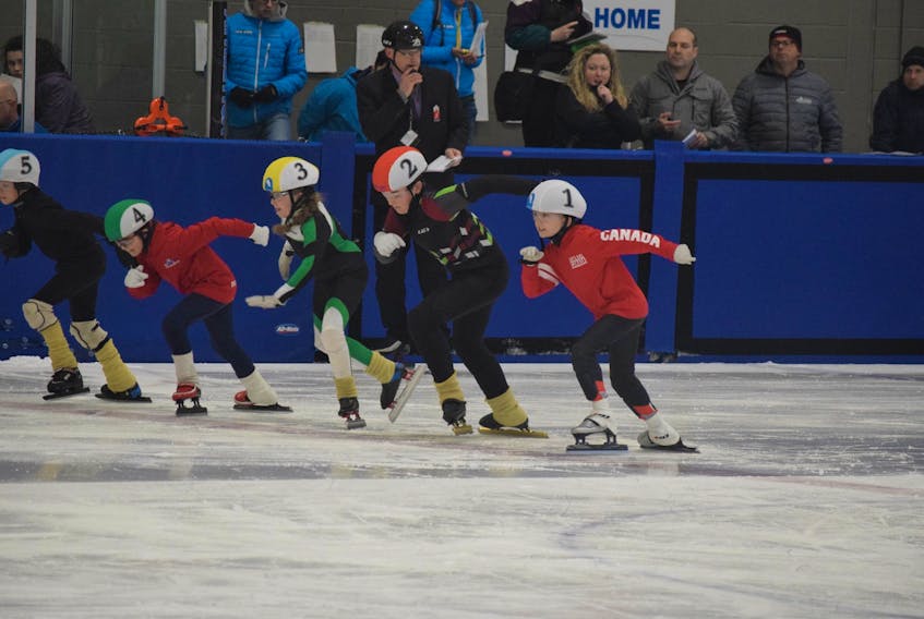 Speed skaters began a race during the 2019-20 season. 