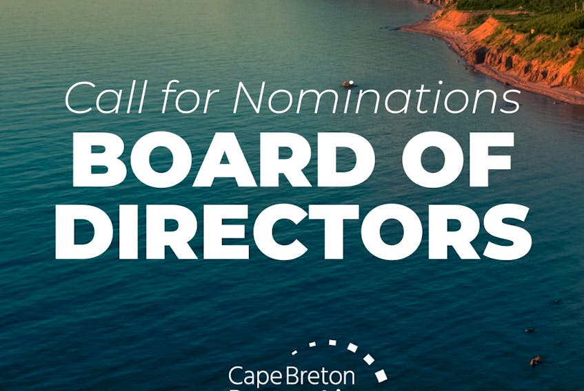 The Cape Breton Partnership is looking for new members to join its board of directors. Any investors of the Cape Breton Partnership are eligible, with a nomination deadline of Sept. 20 at 4 p.m. 