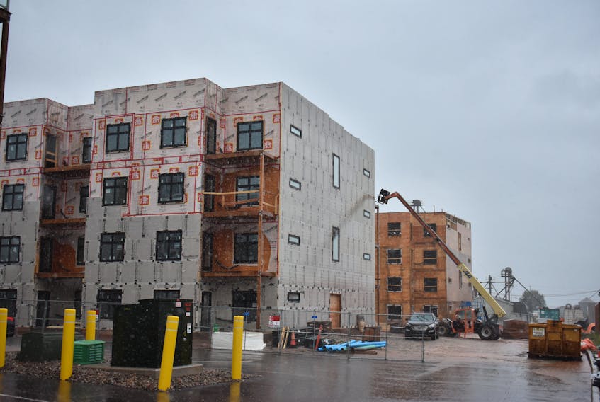 These two buildings under construction on Kensington Road are part of a 90-unit residential development, which received a $19.2-million loan from the federal government to provide affordable housing under the Canada Housing and Mortgage Corporation's definition of affordable. 