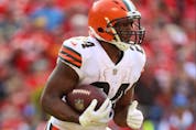 Nick Chubb of the Cleveland Browns.


