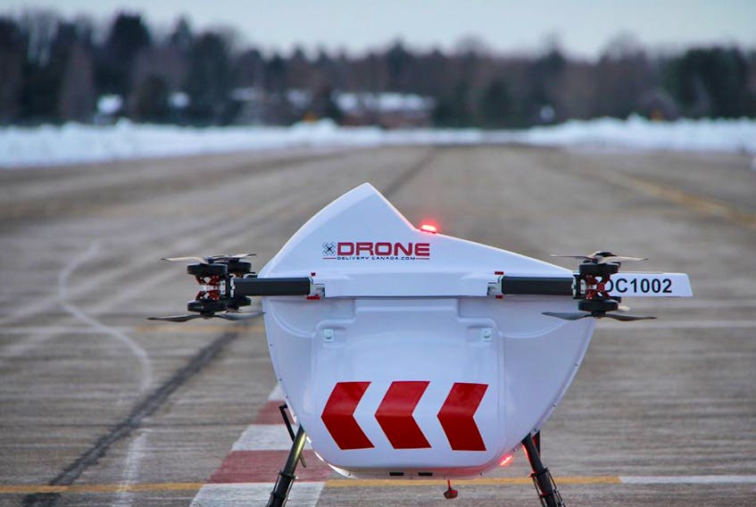  A Drone Delivery Canada drone in Edmonton.