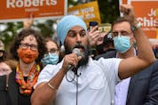  Criticism of Trudeau has remained a focus of Singh’s campaign.