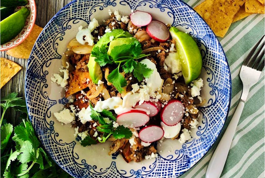  Chilaquiles with Chorizo and Lentils