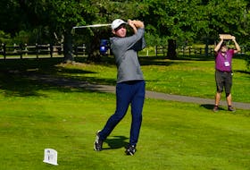 Callum Davison of Duncan, B.C., made nine birdies in Round 2 of the Brudenell River Classic at the Brudenell River Golf Course on Sept. 1. Rob Leth, Mackenzie Tour - PGA TOUR Canada 
