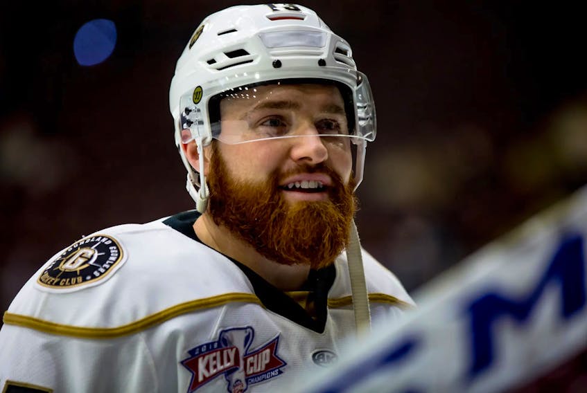 Fan favourite Todd Skirving is back for a third year with the Growlers. — File photo/Newfoundland Growlers/Jeff Parsons