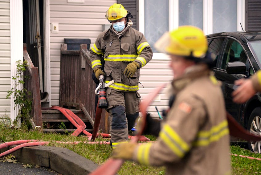 A man had to jump from a second-storey window to escape a Monday morning house fire in St. John's. Keith Gosse/The Telegram