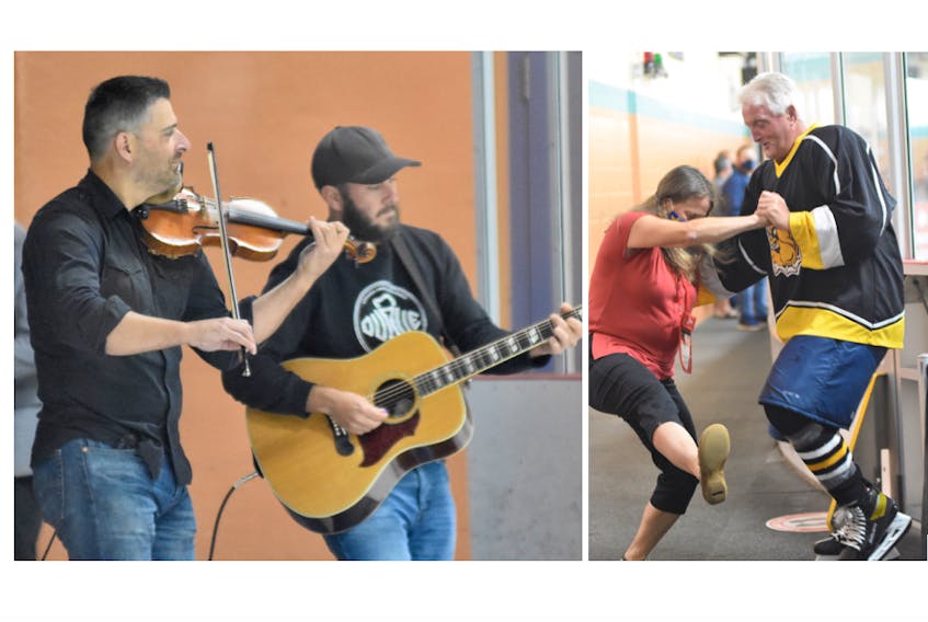 Music and dancing were part of the opening ceremony festivities of the Nova Scotia 55+ Games that were held in Yarmouth and the surrounding area Sept. 16-18. TINA COMEAU PHOTOS