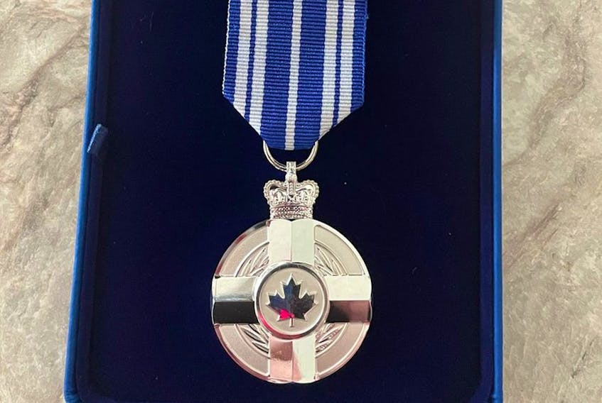  Tina Boileau was presented with the Meritorious Service Medal by Governor-General Mary May Simon for her tireless and dedicated work alongside her son, Jonathan Pitre, in a ceremony at Rideau Hall.