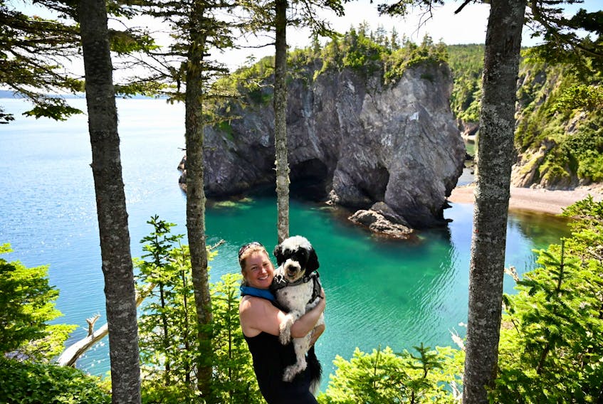RNC officer Krista Fagan and PDS-in-Training Stella like to stay active and explore the outdoors in their downtime.