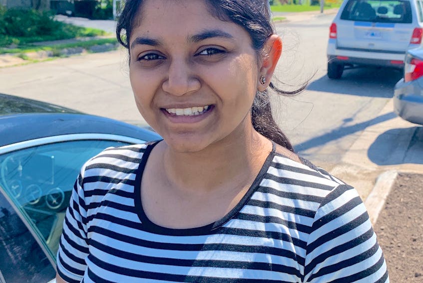 “People here are very polite, so they use ‘Honey,’ or ‘Darling,’ — that I have noticed,” says Vaishali Saini, who moved to Cape Breton from Delhi, India, to attend university. Chris Connors/Cape Breton Post
