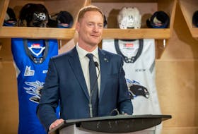 Gordie Dwyer of Stratford is in his first season with the Saint John Sea Dogs of the Quebec Major Junior Hockey League. Dwyer was introduced as the ninth head coach in franchise history on Aug. 4. Michael Hawkins Photo