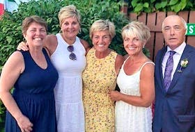 Five siblings from Dominion are headed to Toronto Thursday for a taping of the Canadian Family Feud show, including from the left, Velda Ann Balcom, Carmella Facchin Murphy, Lisa Facchin, Cathy Facchin Gillis and Angelo Facchin, now of Toronto, in this family photo taken from Facebook. CONTRIBUTED