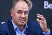  Ottawa Senators general manager Pierre Dorion during a press conference prior to the opening of the teams main training camp on Wednesday.
