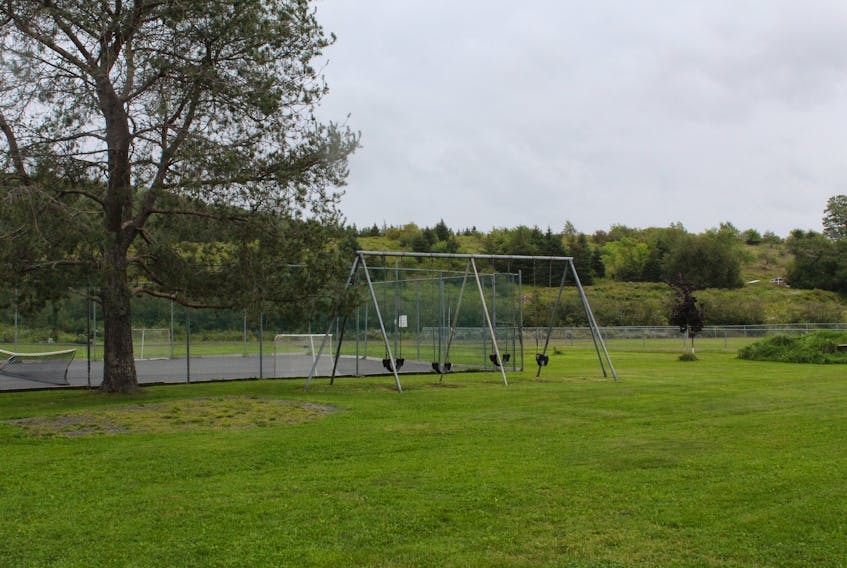 The current playground at The East River Valley Recreation Park in Springville.  