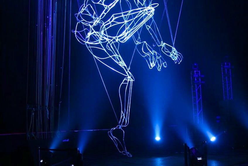  David, North America’s largest marionette, will scale the Devon Tower on Saturday evening as a Beakerhead and Calgary International Film Festival event. Courtesy, Peter Boulanger, The Underground Circus