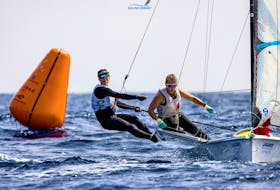 Chester sailors Georgia, left, and Antonia Lewin-LaFrance are fresh off a third-place performance at the European 49erFX championships and have their sights set on the upcoming world championships in Oman. - Contributed