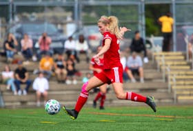 Christina Woloszczuk is part of a minority on the Memorial Sea-Hawks women's soccer team. The senior fullback is one of just five players from outside Newfoundland and Labrador on the Sea-Hawks' two-player roster. — SMU Athletics/Nick Pearce