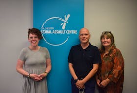 Counselling therapist Sara-Lynne Lantz, executive director Jamie Matthews and board chair Deb Pryor of the Colchester Sexual Assault Centre.