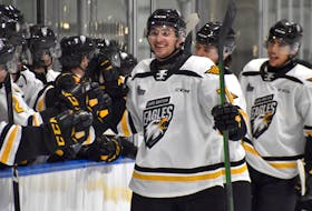 Cape Breton Eagles forward Connor Trenholm will look to continue his offensive production during the 2021-22 Quebec Major Junior Hockey League season. The 18-year-old had 10 goals and 20 points in 37 games with the team last season. JEREMY FRASER • CAPE BRETON POST
