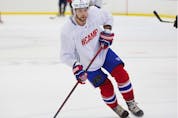 Canadiens winger Josh Anderson at the BioSteel hockey camp in Montreal on Sept. 1, 2021.