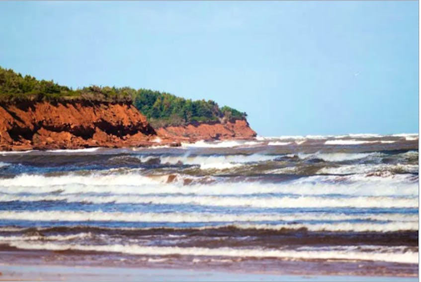 Surf conditions are dangerous in P.E.I. National Park on Friday, Sept. 3.