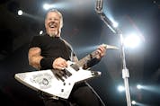 James Hetfield of Metallica performs at the Air Canada Centre on Oct. 26, 2009.