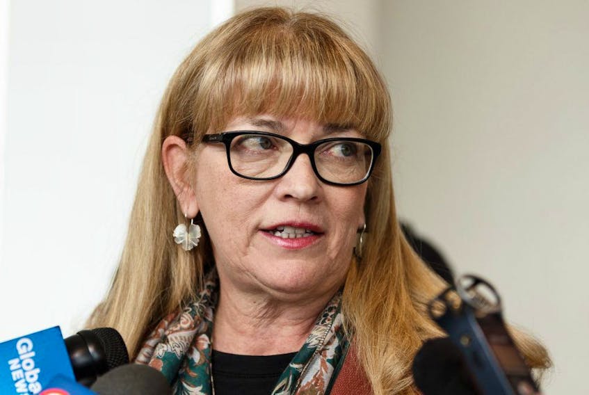 Heather Smith, United Nurses of Alberta president, is pictured here in March 2021. The union said Tuesday that Alberta Health Services’ latest proposal “represents progress.”