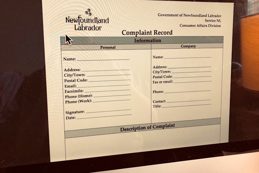This page on the Service NL website is the closest thing we could find to a consumer complaint form. The Department of Health has removed its online reporting form for violations from the COVID-19 information site.