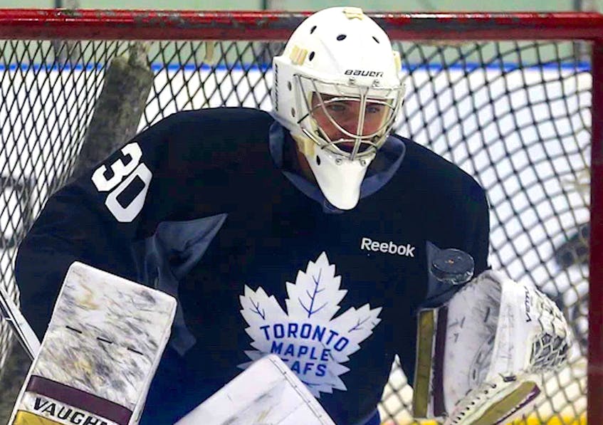 Goaltender and Ian Scott turned pro with the Toronto Maple Leafs organization in 2019, but has appeared in only six games since then. — Postmedia file photo/Jack Boland