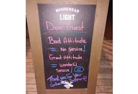 After weeks of poorly-behaved customers at Ship to Shore, restaurant owner Coreen Pickering had enough. Wanting to defend her staff, she put a sign outside the door letting customers know that if they came in with a bad attitude, they wouldn't receive service.