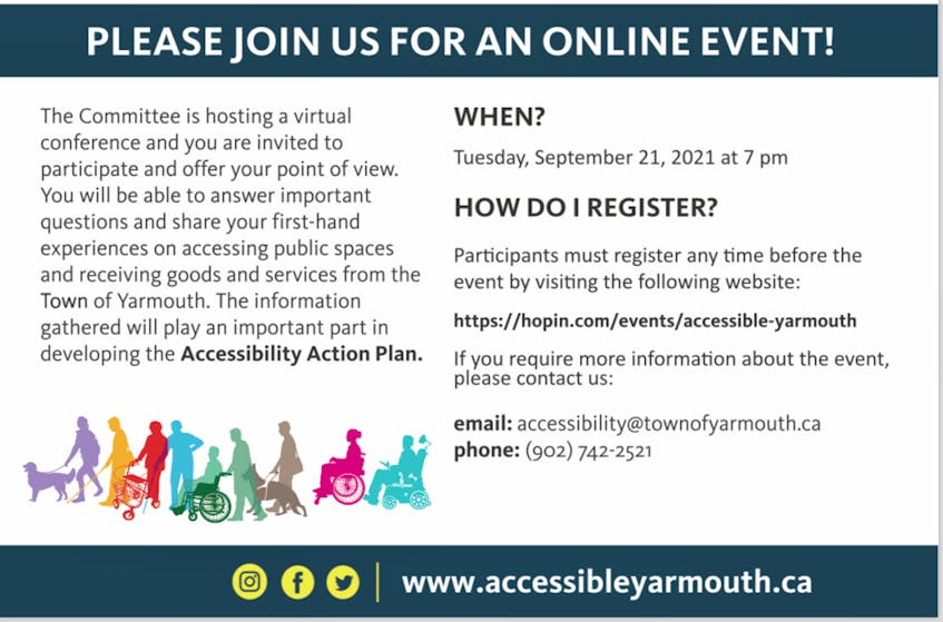 The Town of Yarmouth's accessibility committee is seeking input from the public. 
