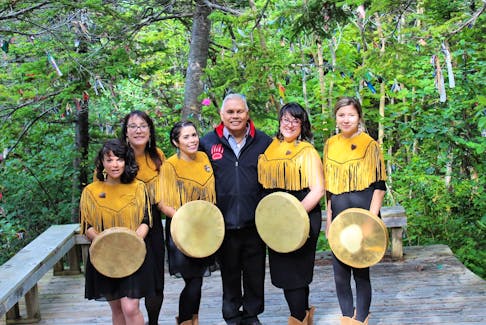 Members of the local band Eastern Owl had the opportunity to meet and snap a photo with Chief Misel Joe of Miawpukek First Nation at the Voices on the Wind event in 2016.