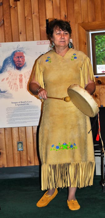 The Boyd Cove Beothuk Interpretation Centre's Spirit Garden was born from an idea by Marie Eastman, a Mi’kmaq leader, a member of the Exploits Native Women Drummers Group, and a former President of the Exploits Native Women’s Association. - Contributed