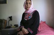 Activist Mahrukh Yusufzai at her apartment in Montreal. In 2017, she fled Afghanistan for her life, and sought refuge in Canada.