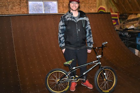 BMX star Drew Bezanson spent many hours on the ramp in the upstairs of his parent’s garage. Recovering from a serious auto accident, Bezanson has returned to Nova Scotia and his parents’ Colchester County home for the winter.