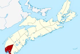Yarmouth County in red.