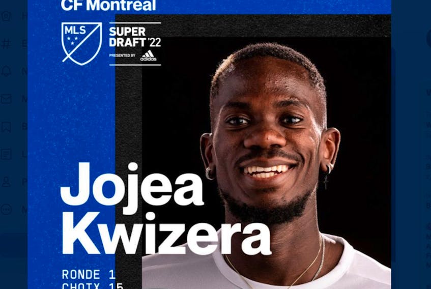 CF Montréal's 2022 first-round draft pick in the MLS SuperDraft was Jojea Kwizera, a 22-year-old native of the Democratic Republic of Congo. 