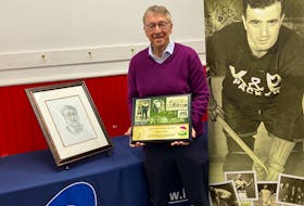 Allan Andrews was recently inducted into the P.E.I. Sports Hall of Fame and Museum during a brief ceremony at Andrews Hockey Growth Programs in Charlottetown. Andrews founded the world-renowned hockey school in 1979.