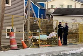 Halifax police and the Department of Labour are investigating a fall that injured two men at a construction site in Dartmouth on Monday, Jan. 10, 2022.