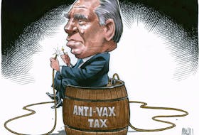 BRUCE MacKINNON EDITORIAL CARTOON Anti Vax Tax Quebec