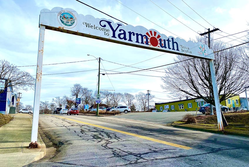 A large welcome sign that has hung over the bottom of Forest Street for decades, is being repainted to add greetings in Mi'kmaq and French.
CARLA ALLEN • TRI-COUNTY VANGUARD