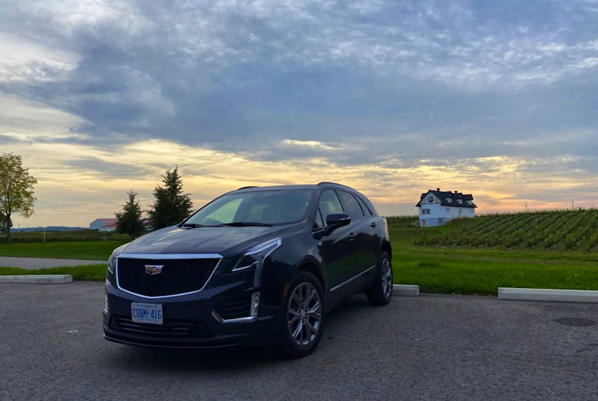 The 2021 Cadillac XT5 Sport AWD is the right size for the average Canadian’s part-country, part-city demands. Coleman Molnar/Postmedia News