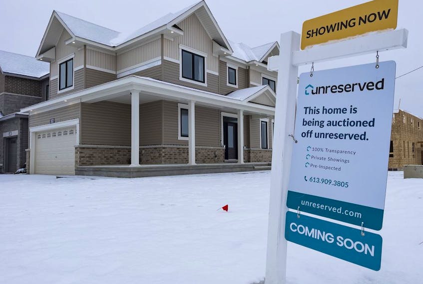 This detached two-storey house in southwest Barrhaven went on the online auction block on Thursday. When bidding closed, the price had jumped from $665,000 to $857,500.