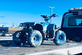This child-sized ATV, operated on the roadway by a 28-year-old man, was seized and impounded by RCMP Traffic Services East on Jan. 12, 2022.
