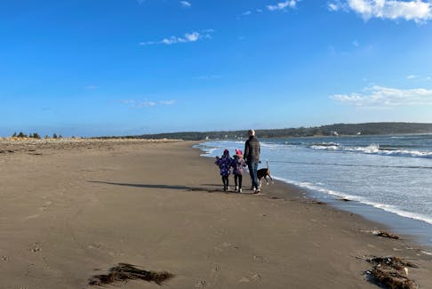 It may seem odd to head to the beach in the winter, but it actually makes a fantastic place to hike, says Heather Fegan. She and her family headed to Rainbow Beach and had an entirely different experience than they have in summer.